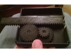 Gear Box (Speed Reduction + Convert Rotation to linear movement)