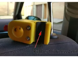 Headrest mount for action cam / camers for onboard videos / lapse