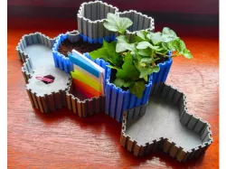 HOPPIS: Hex-organizer-plant-pot-interlocking-system