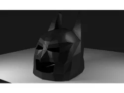 Low Poly Batman Mask