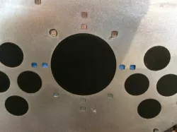 metal arcade contol panel 3" trackball hole cover