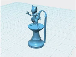 Mew & Mewtwo King/Queen Pieces for Pokemon Chess Set