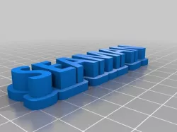 My Customized 3D name plate