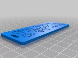 My Customized Customizer Version of luggage label