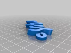 My Customized iamburny's v2  Text - Name Keyring / Keyfob