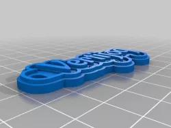 My Customized Multiline Tag or Keychain