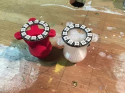 Neopixel 12 ring mount for Large Luxo Jr.