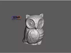 Owl Sculpture 3D Scan
