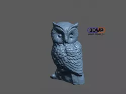 Owl Sculpture 3D Scan