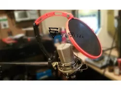 Pop filter / Wind break mic clamp. Gopro mounts