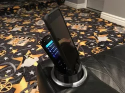 Remote & Phone Mount for Theater Seat Cup Holder