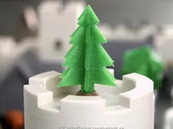 Simple 3D-printable pine tree