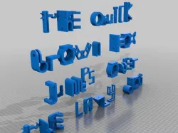Thingiverse Font