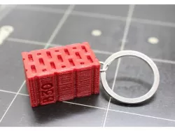 Tiny brick keychain/pendant