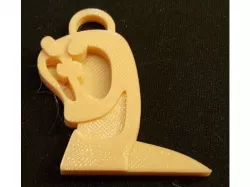 "Worms" Game : keyring or earing