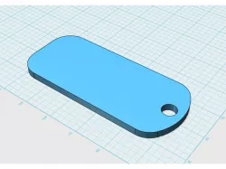Blank Keychain
