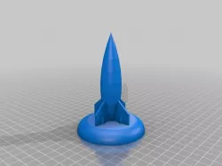 Classic Rocket with LED Stand fit for Fabrikator Mini 3D