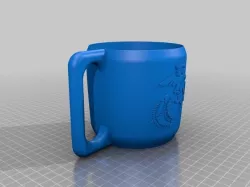 Custom Yeti handle with Marine logo