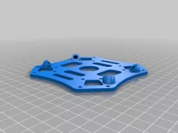 F450 type quadcopter top with APM Dampener Mount and taller arms