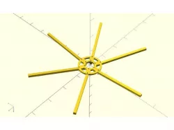 Hexacopter Frame Center