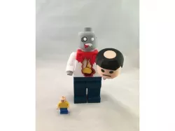 LEGO zombie (hand stump & severed head)