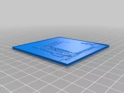 My Customized Lithophane (parametrized length and thickness)kaaba