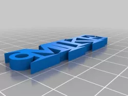 My Customized Simple Customized Named Keychain