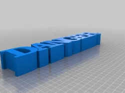 My Customized Variable WORD Sculpture danger