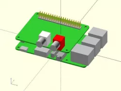 Open SCAD Raspberry PI3 model