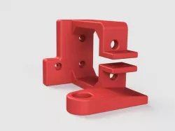 Prusa I3 MK8 Mount Reversed with screw holes