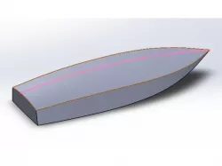 Scale Crackerbox Boat Hull