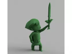 Toon Link getting the Master Sword: Legend of Zelda The Wind Waker