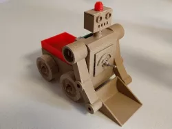 Tracktor robot with place for electrnics