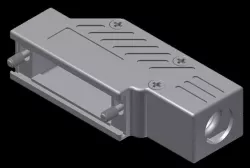 15 position 90 degree exit d-sub metal cover