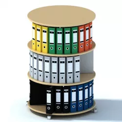3 Tier Mobile File Keeper 3D model