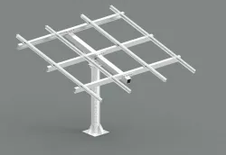 Agricultural solar panels base mounting structure