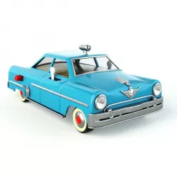 Antique Blue Toy Car 3D model