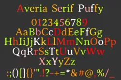 Averia Serif candy Low-poly  3D model