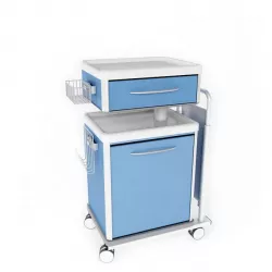 Blue And White Storage Unit 3D model