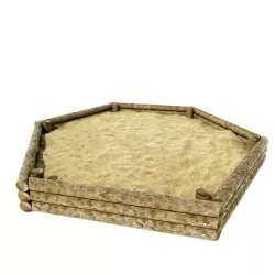 Chidrens Hexagon Shaped Sand Box 3D model
