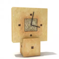 Clock With Moving Hands 3D model