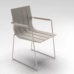 Composite Metal Chair 3D model