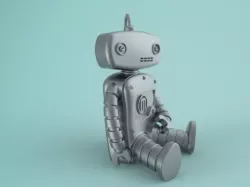 Develop 3D Makerbot baby robot mascot