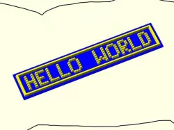 DOTFONT (variable width OpenSCAD font with
