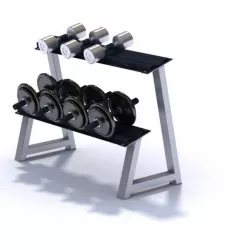 Dumbbell Rack With Dumbbells 3D model