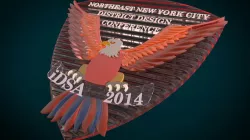 Eagle lapel pin