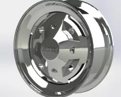 Fiat 126 p (centoventisei) 12" Classic Chrome Rim (wheel)