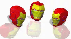 Iron Man Helmet Design in creo 2.0