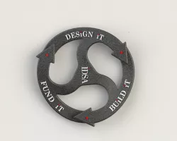 ISDA label pin 3D