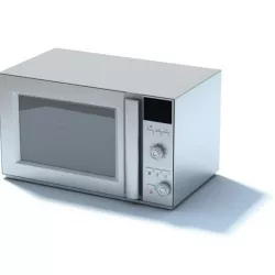 Metal Countertop Microwave Oven 3D model